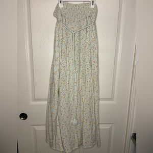 Floral Skirt with Slit